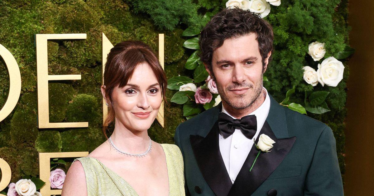 Adam Brody and Leighton Meester at the Golden Globes. 