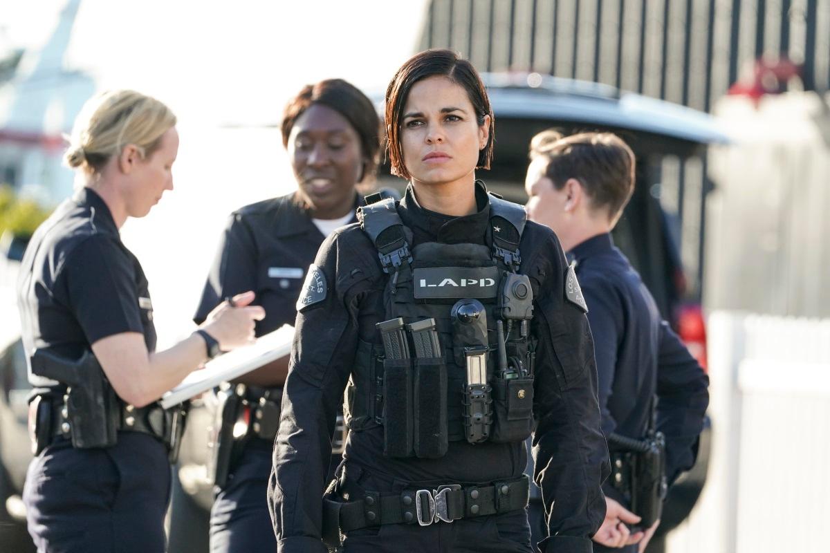 Lina Esco as Officer Chris Alonso on 'S.W.A.T.'