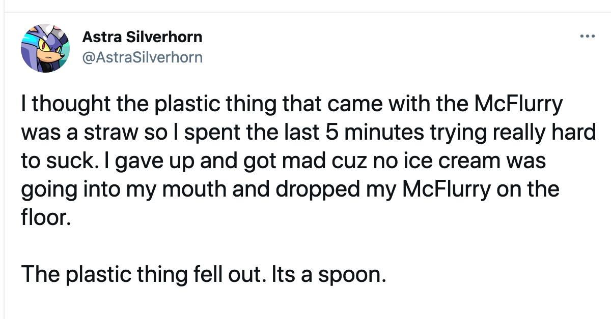 why are mcdonalds spoons hollow