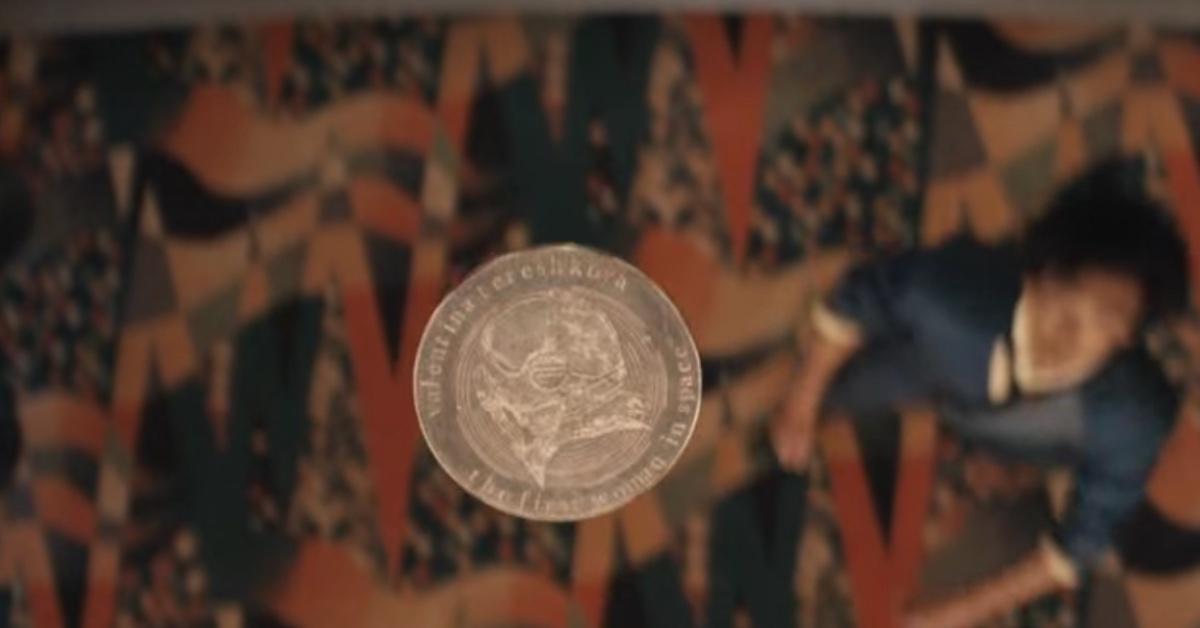 The woolong coin commemorating Valentina Tereshkova in 'Cowboy Bebop'