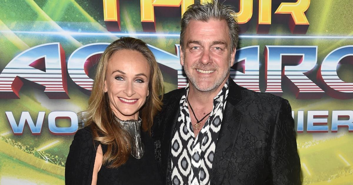 Elisabetta Caraccia and Ray Stevenson attend the premiere of 'Thor: Ragnarok.'