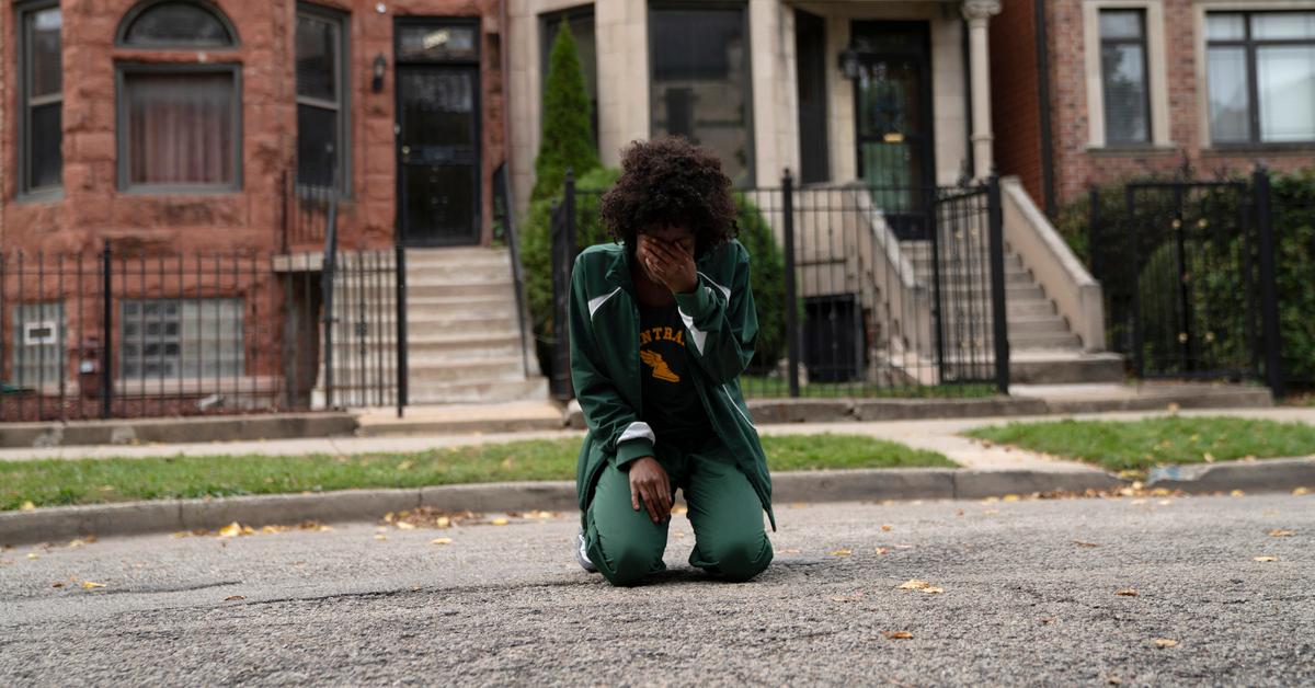 'The Chi' - Kiesha in the street