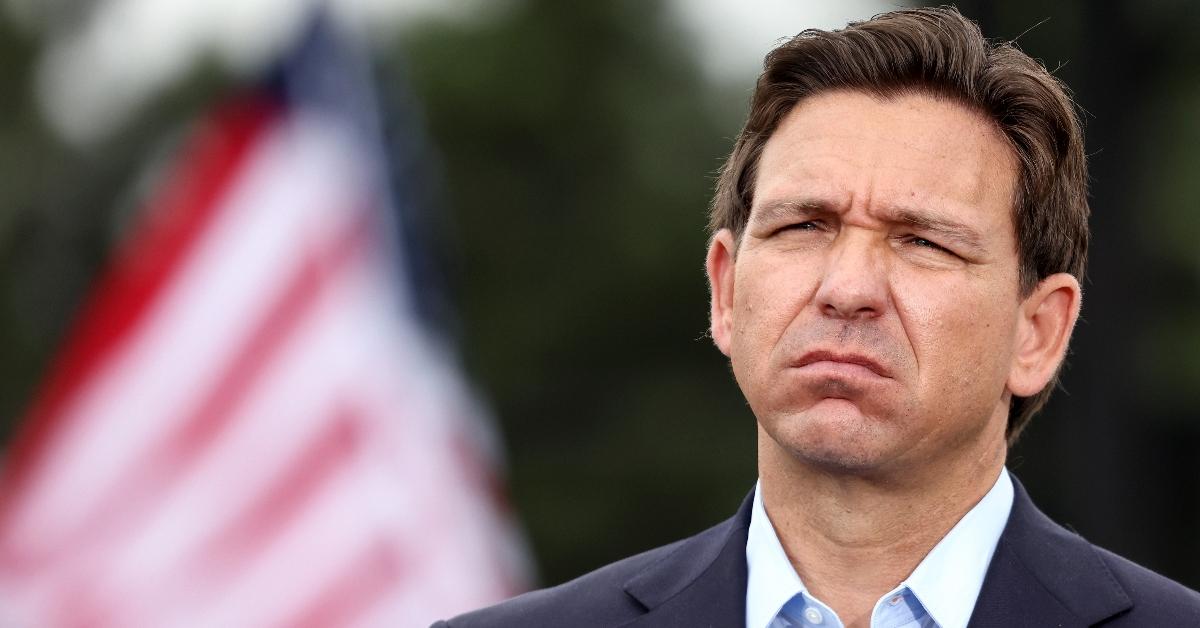 Ron DeSantis scowling