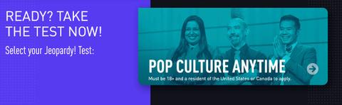 Jeopardy Pop Culture! website