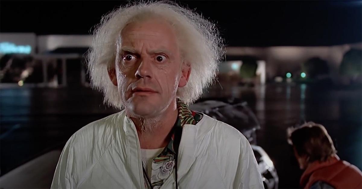 Christopher Lloyd in 'Back to the Future.' 