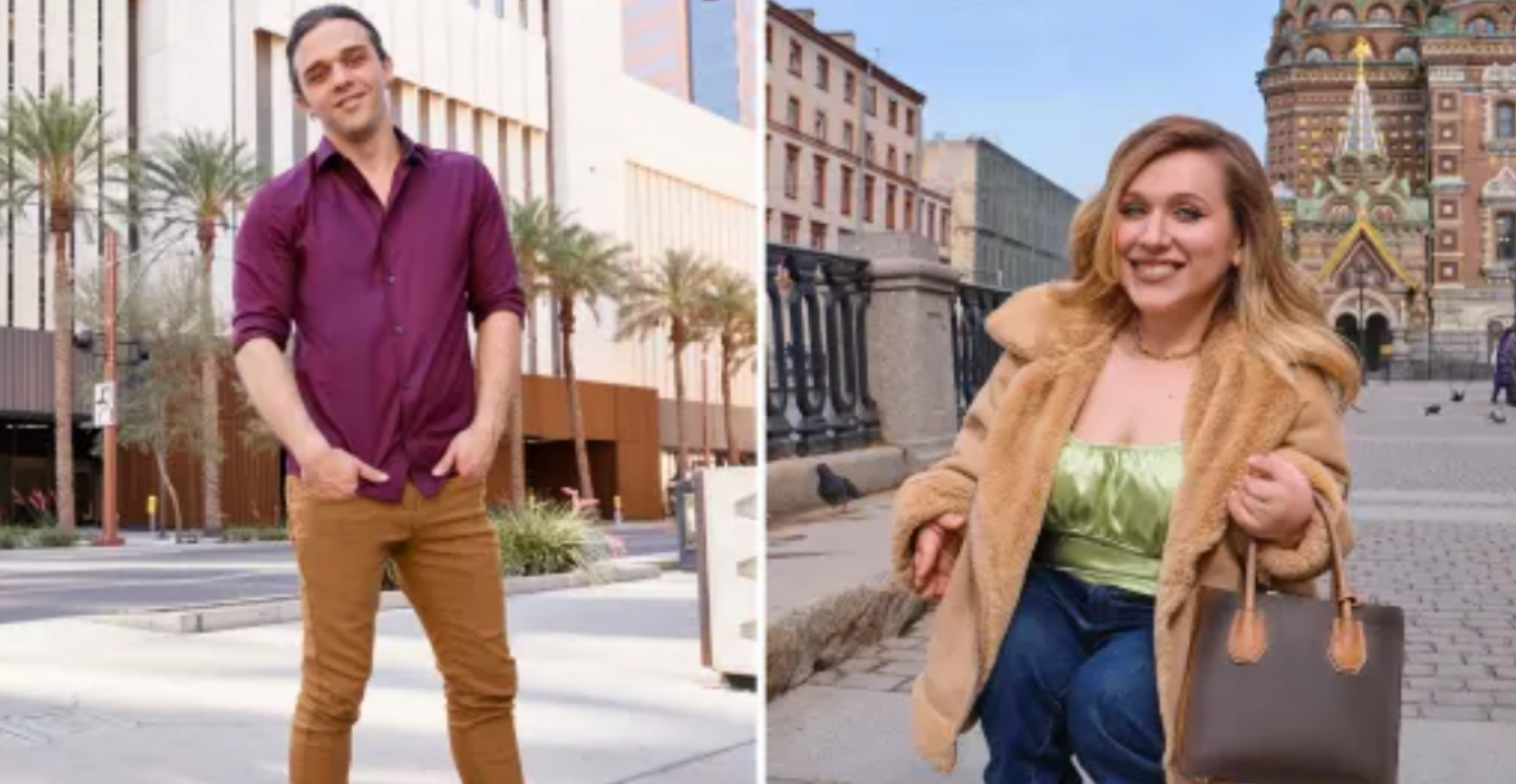 Caleb Greenwood and Alina Kasha on '90 Day Fiancé: Before the 90 Days'.