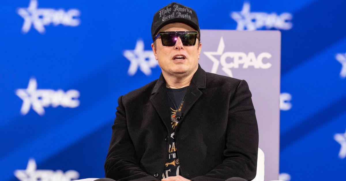 Elon Musk at CPAC in 2025. 