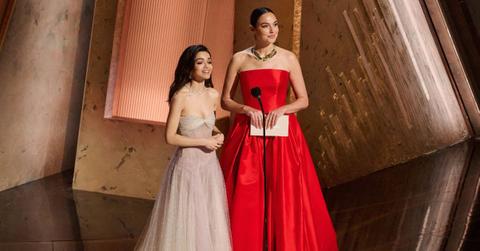 Rachel Zegler and Gal Gadot at the Oscars.