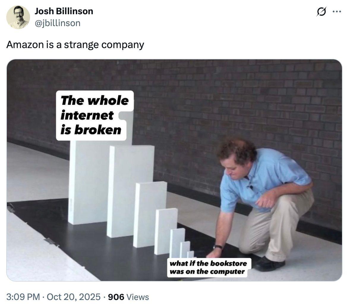 An AWS meme aimed at Amazon.