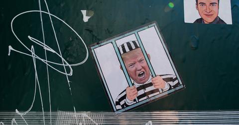 Donald Trump behind bars.