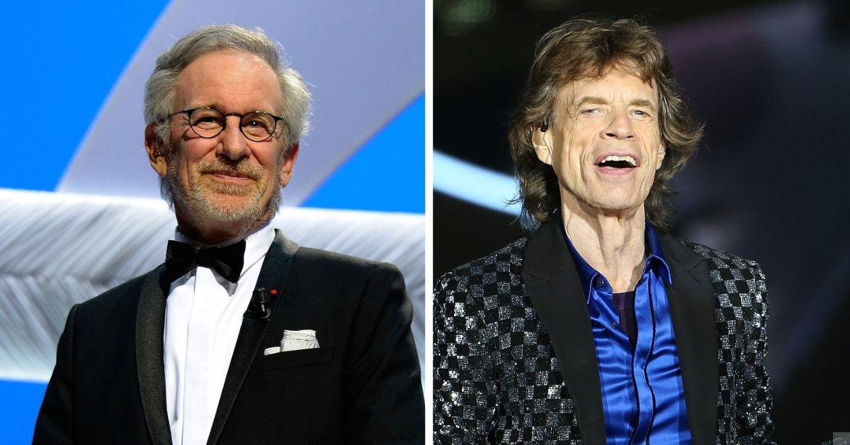 Steven Spielberg and Mick Jagger