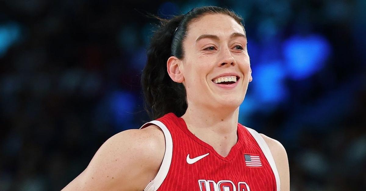 Breanna "Stewie" Stewart plays basketball at the Olympics