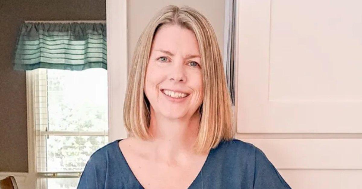 Author Heidi McCahan in her house.