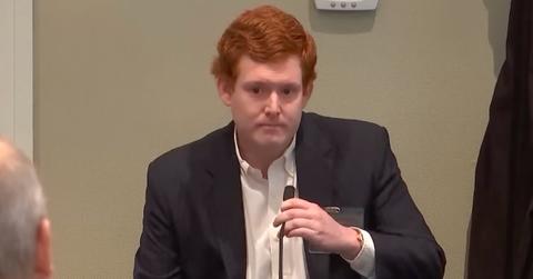 Buster Murdaugh testifies in court during his father's murder trial.