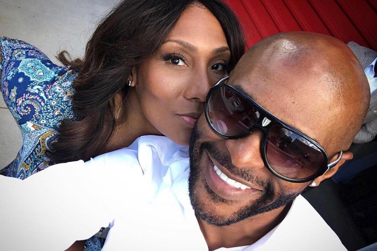 Towanda Braxton with cool, Fiancé Sean Hall 