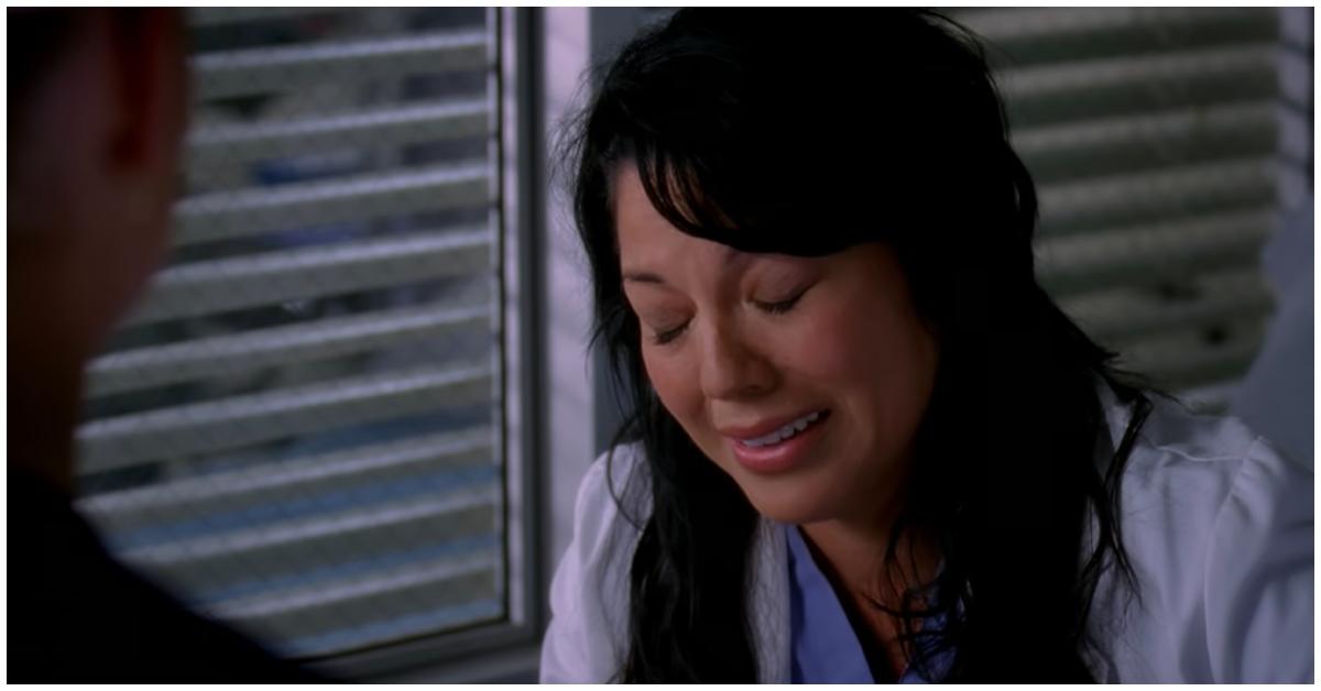 Sara Ramirez as Dr. Callie Torres crying