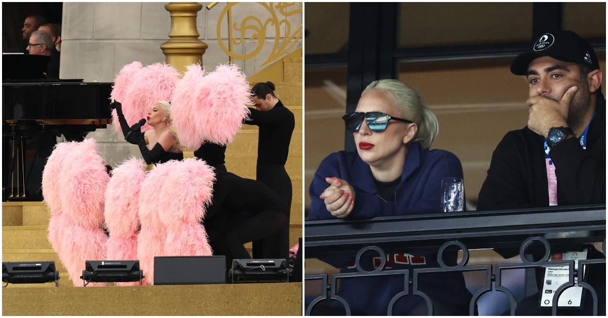 celebrities at  olympics lady gaga