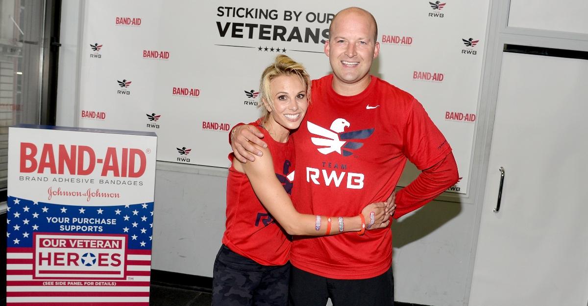 Elisabeth Hasselbeck and Tim Hasselbeck attend the Band-Aid Brand &