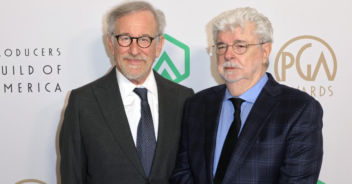 (L-R) Steven Spielberg and George Lucas 