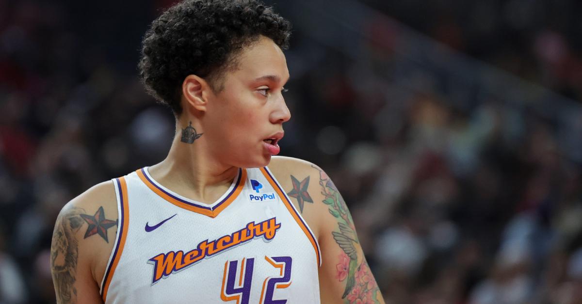 Brittney Griner playing for the Mercury in 2023.