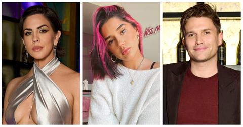 (L-R) Katie Maloney, Tori Keeth, and Tom Schwartz pose for the camera.