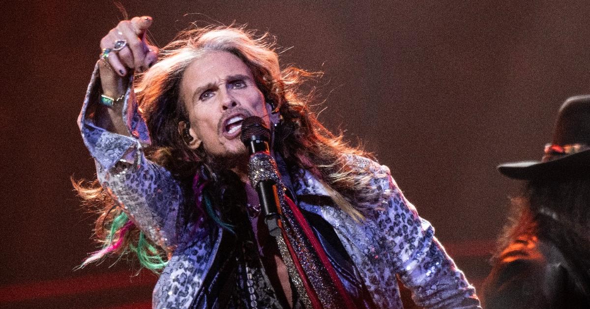 PHILADELPHIA, PENNSYLVANIA - SEPTEMBER 02: Steven Tyler of Aerosmith performs live on stage at the Wells Fargo Center on September 02, 2023 in Philadelphia, Pennsylvania. (Photo by Lisa Lake/Getty Images)