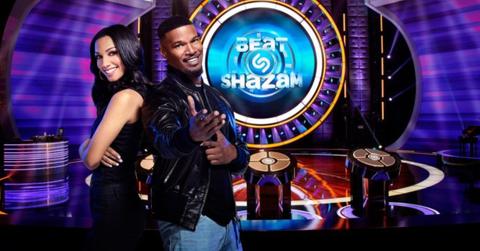Corinne and Jamie Foxx from 'Beat Shazam'