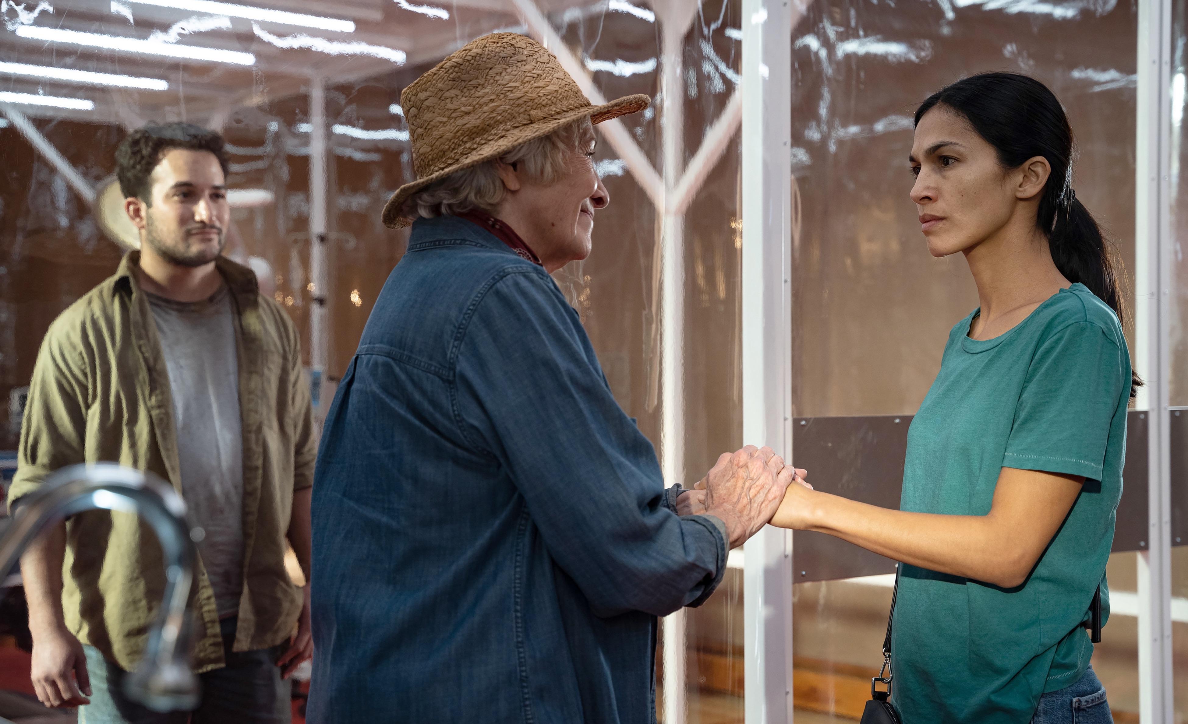 Rocks Reyes, Betty Buckley and Élodie Yung in the 'The Cleaning Lady.'