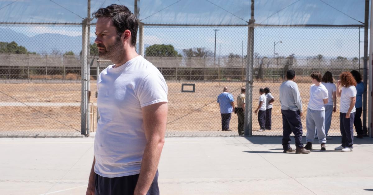 Barry (Bill Hader) walks around the prison yard in Season 4 of 'Barry'