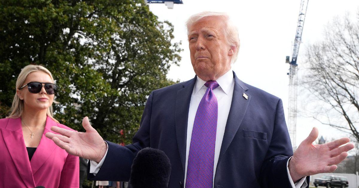 Karoline Leavitt and Donald Trump