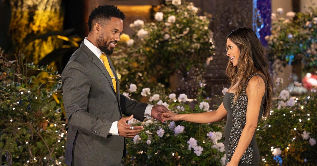 Taylor Frankie Paul greets one of the guys in The Bachelorette premiere.