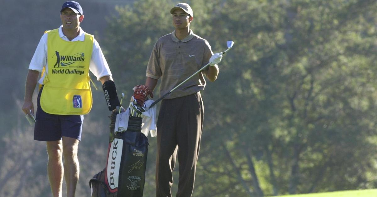 Tiger Woods and his caddie