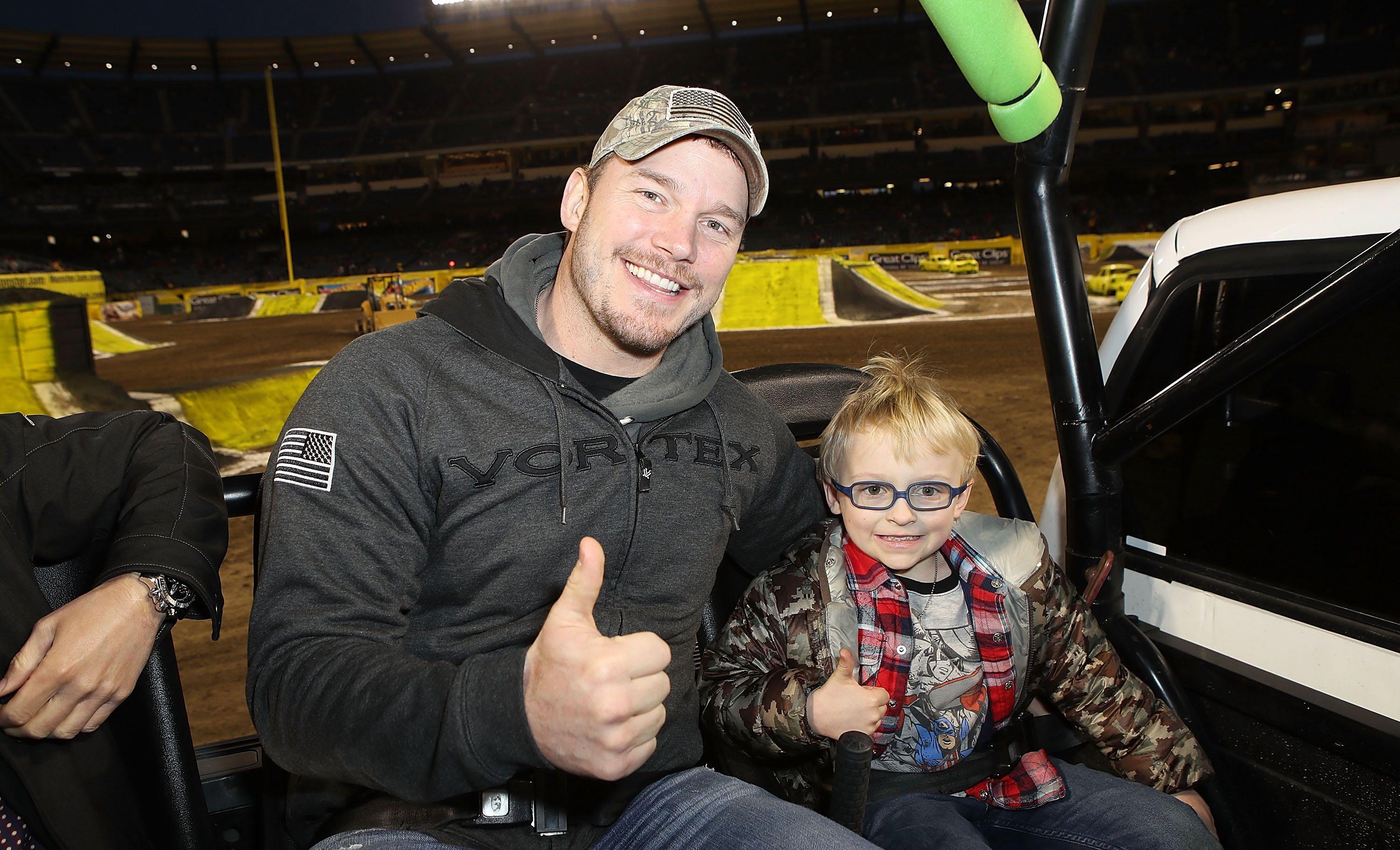 Chris Pratt and his son, Jack.