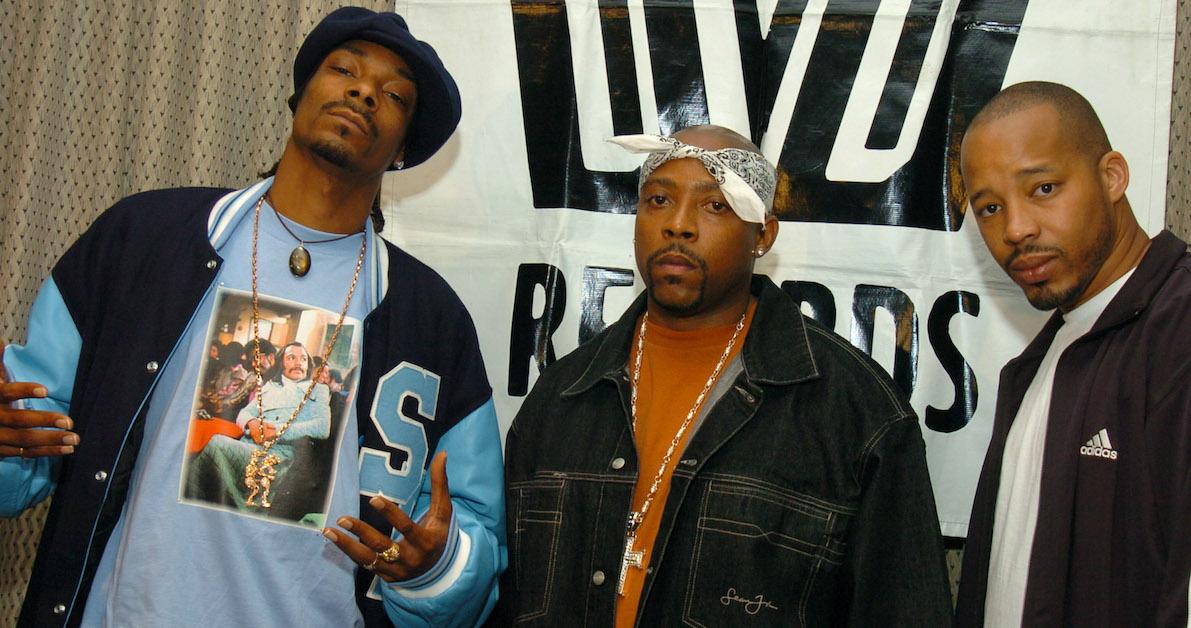Snoop Dogg, Nate Dogg, and Warren G of "213" in 2004. 