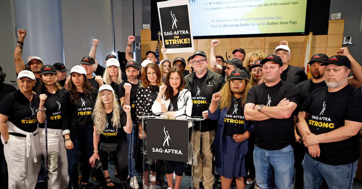 Fran Drescher in solidarity with SAG-AFTRA