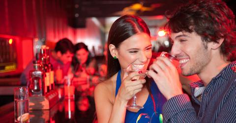 Man Woman Bar Couple