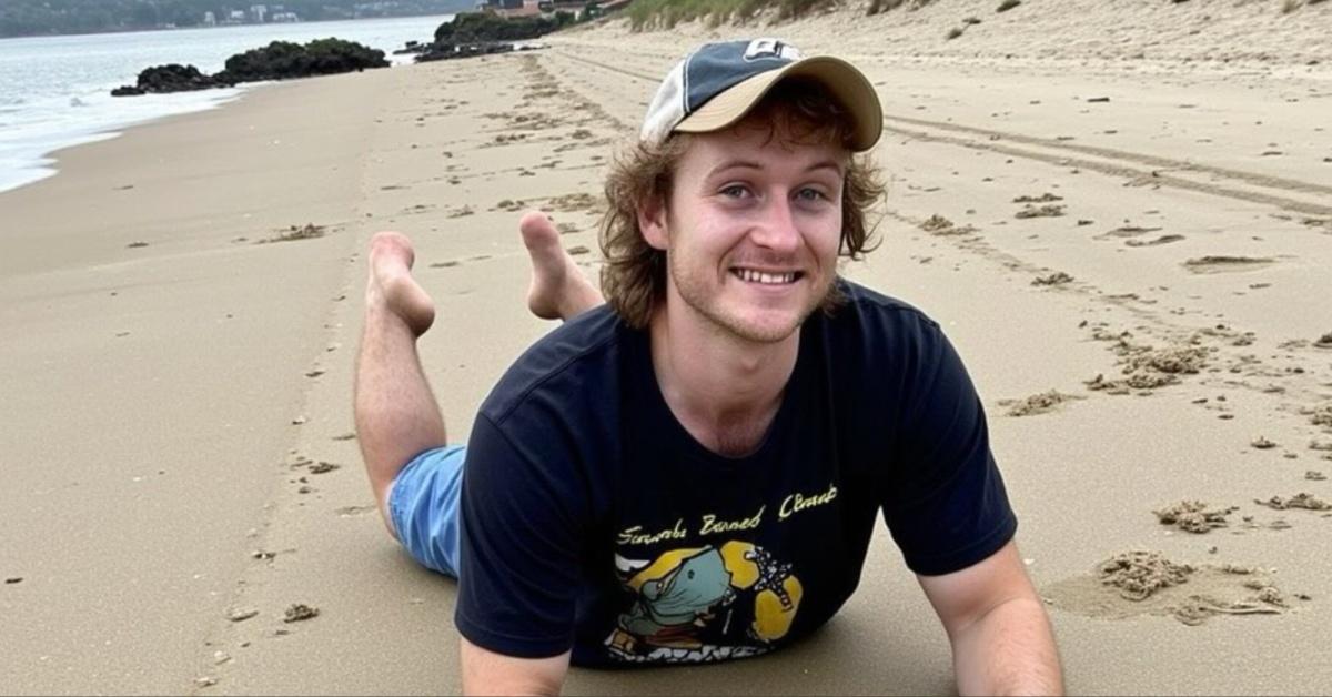 Casey Rocket on the beach. 