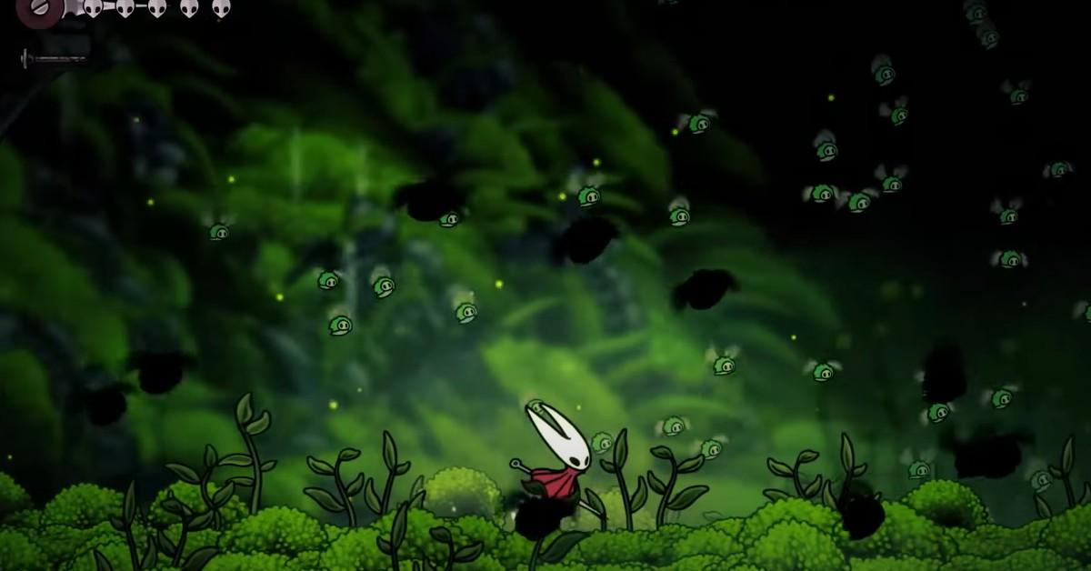 A screenshot from the Silksong game trailer