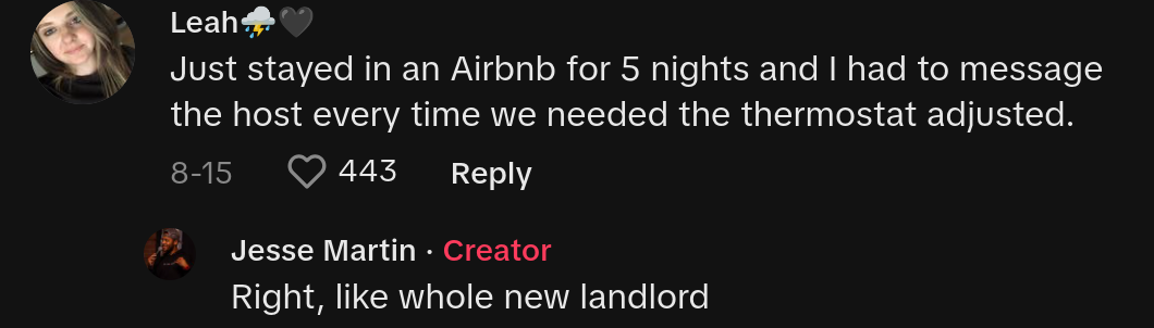 Comment on viral post about guy switching to hotels because Airbnb host tried to charge $425 hosting fee.