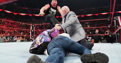 Rey Mysterio S Son Dominick Was Attacked By Brock Lesnar On Raw
