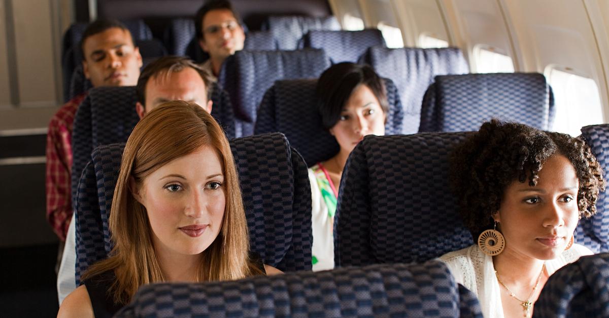 passengers on an airplane