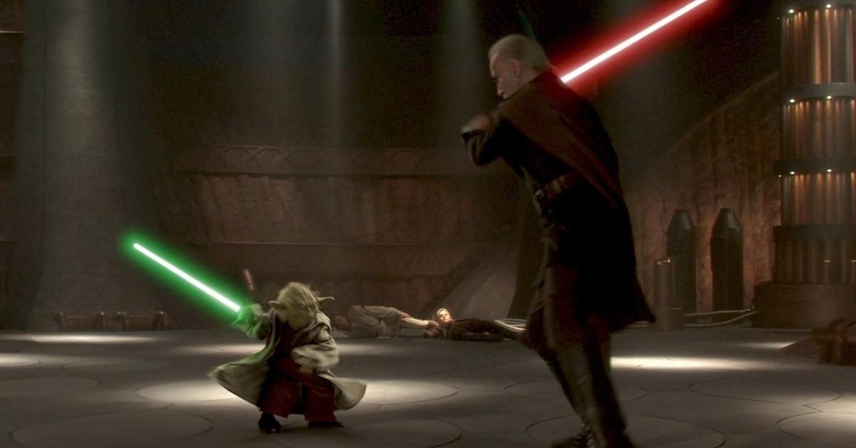 yoda and dooku duel