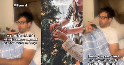 Millennial Dad Beefs With Boomer Parents’ Over Christmas Plans