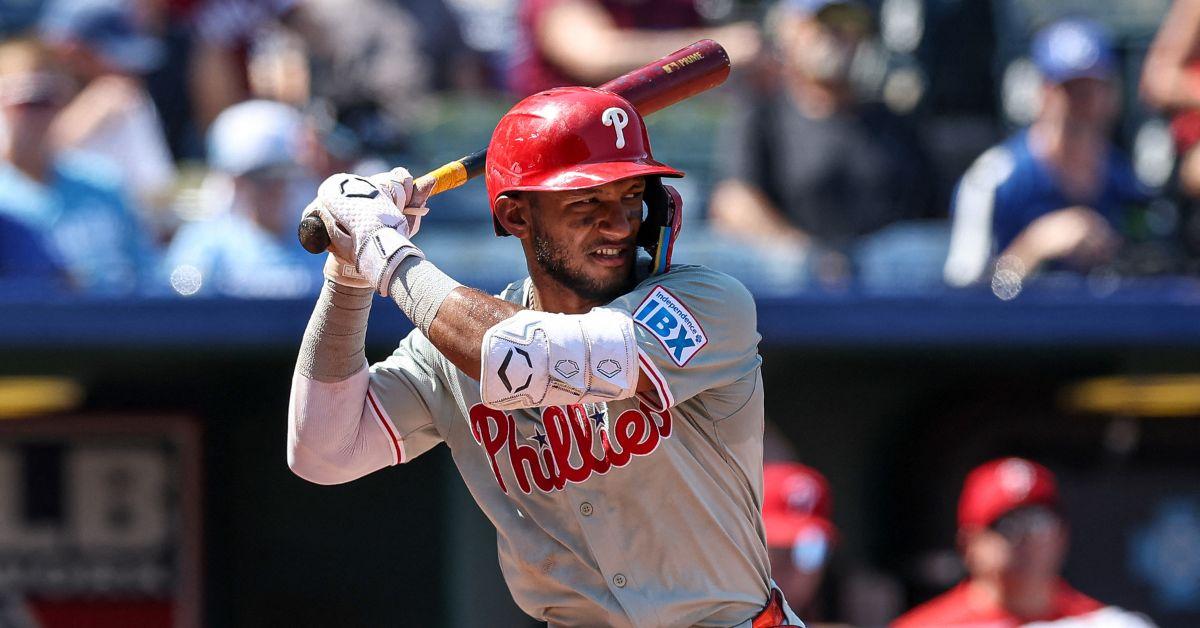 Nick Castellanos batting for the Phillies in 2024.