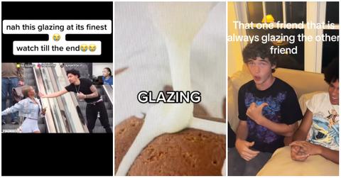 tiktok screenshots about glazing