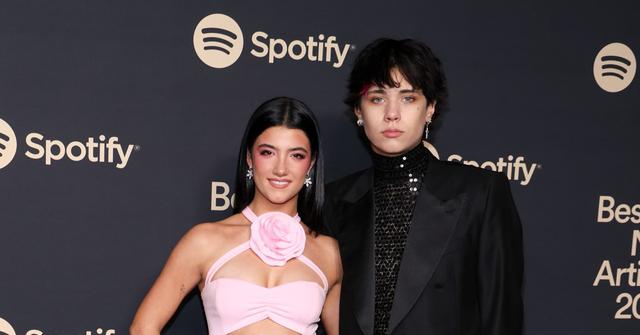 Charli D'Amelio and Landon Barker at the Spotify Best New Artist Event on Feb. 2, 2023