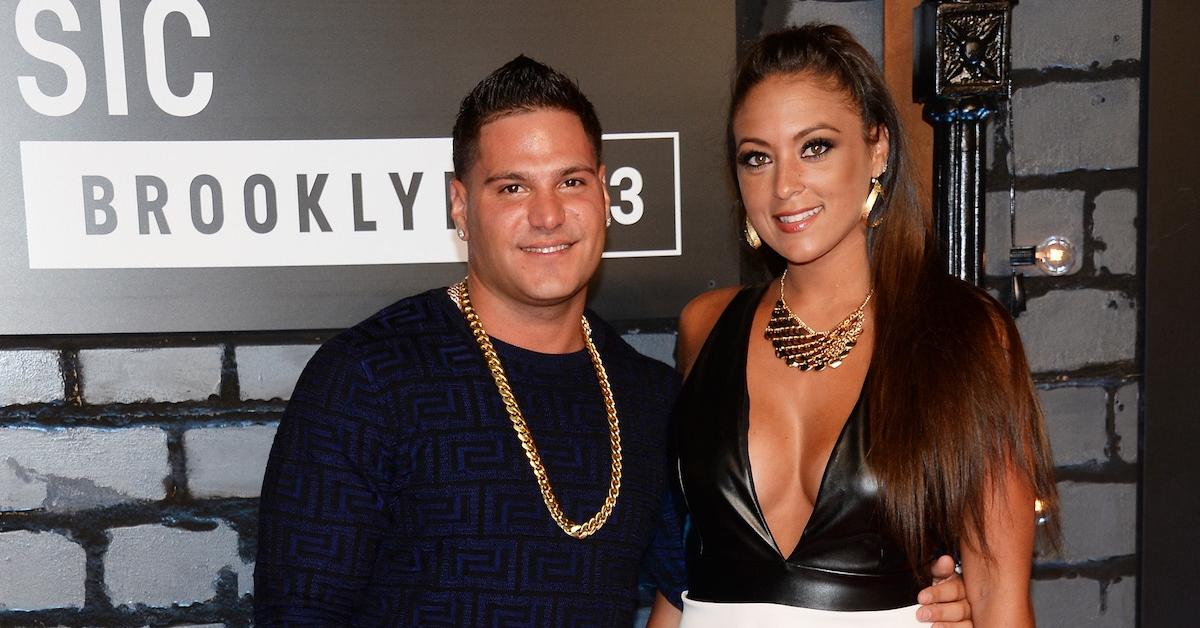 Ronnie Ortiz-Magro, Jr. and Sammi "Sweetheart" Giancola attend the 2013 MTV Video Music Awards