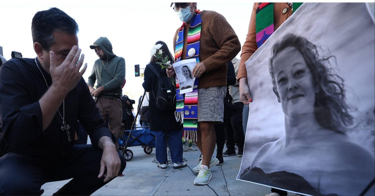 Protestors mourn Renee Nicole Good after she is murdered by ICE in Minneapolis, Minn.