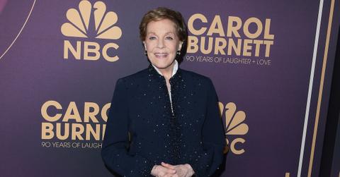 Julie Andrews arrives at the NBC's "Carol Burnett: 90 Years of Laughter + Love" Birthday Special on March 2, 2023
