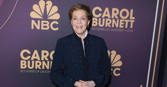 Julie Andrews arrives at the NBC's "Carol Burnett: 90 Years of Laughter + Love" Birthday Special on March 2, 2023